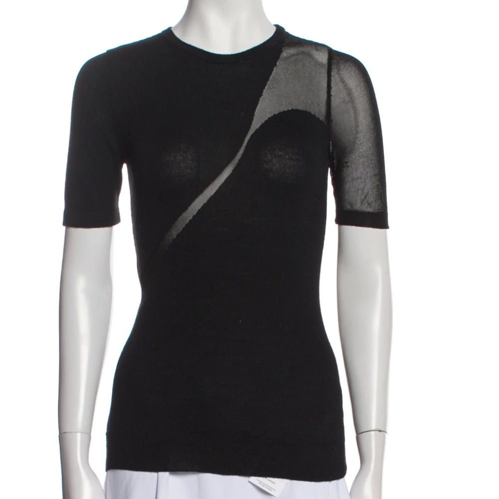 Cushnie et ochs sheer black top Small